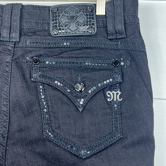 Miss Me Black 01 Signature Skinny Jeans Style JP7636S2 Size 31x30 - Picture 9 of 16